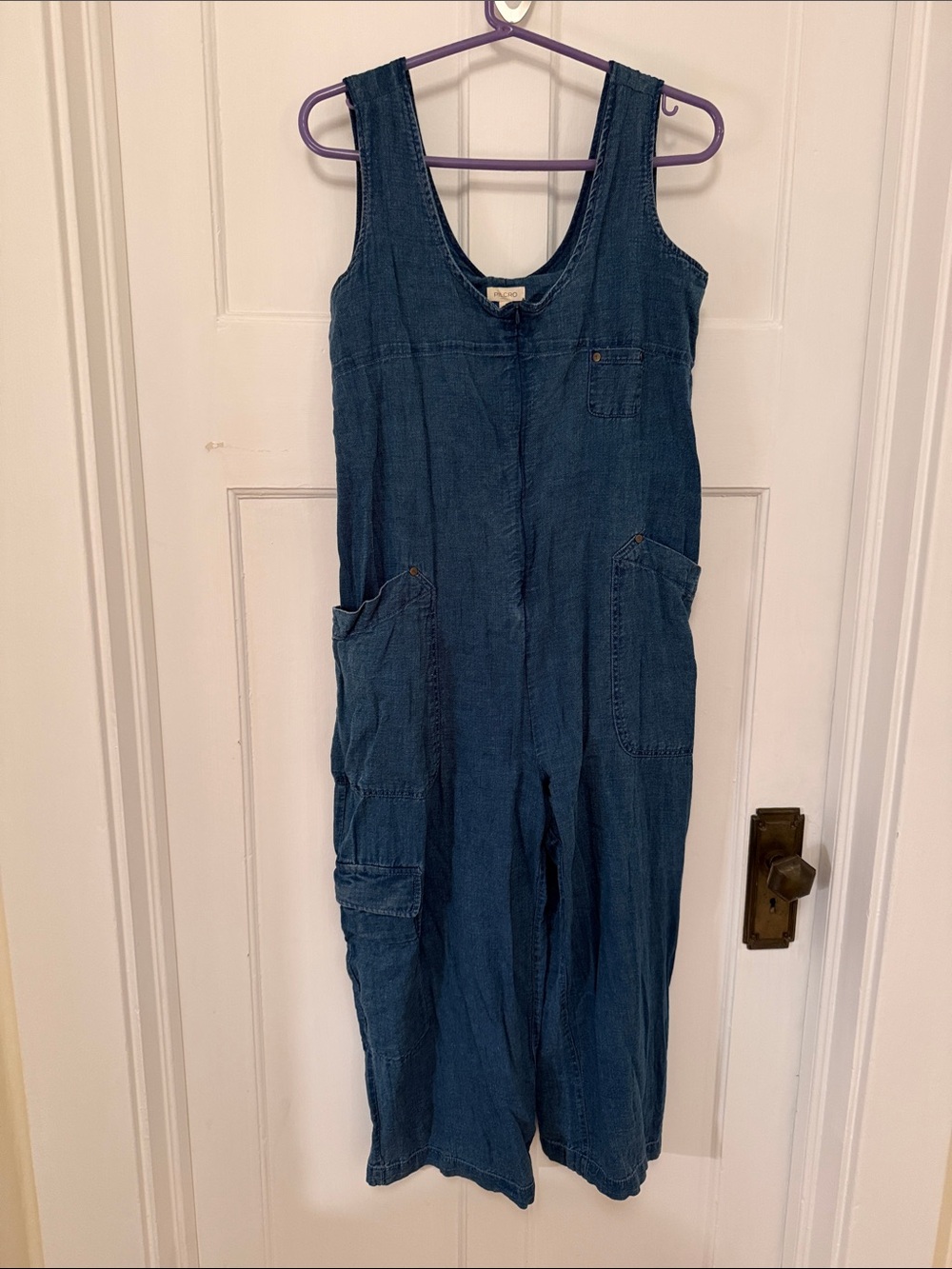 Pilcro Indigo Denim Utility Jumpsuit